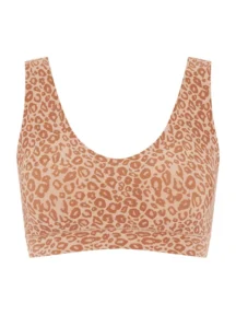 Μπουστάκι επένδυση Soft stretch padded bralette nude λεοπάρ Chantelle Μπουστάκι επένδυση Soft stretch padded bralette nude λεοπάρ Chantelle