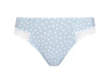 Slip Bikini άσπρο γαλάζιο Pois Sixties Antigel