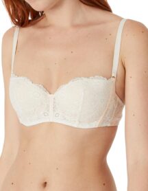 Σουτιέν μπανέλα επένδυση demi cup ροζ nude Manufacture by Maison Lejaby Σουτιέν μπανέλα επένδυση demi cup ροζ nude Manufacture by Maison Lejaby