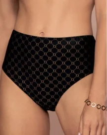 Slip high waist μαύρο χρυσό Bijou du Jour Antigel