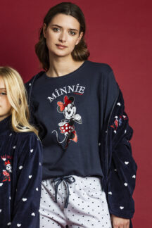 Πυζάμα γκρι μπλε με τύπωμα minnie mouse Disney Πυζάμα γκρι μπλε με τύπωμα minnie mouse Disney