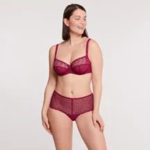 Slip high waist μπορντό Azalee Amelia Best Form