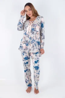 Πιζάμα πράσινη floral Claire Katrania Πιζάμα πράσινη floral Claire Katrania