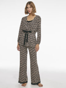 Set πυζάμα 3 pieces σε γεωμετρικό μοτίβο Lida Lingerie