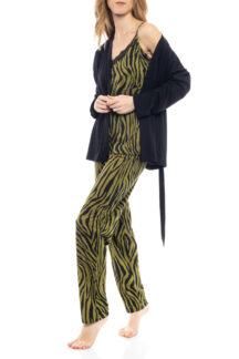 Set πυζάμα 3 pieces σε animal print Pink Label