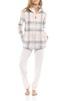 Ζακέτα ρόμπα σωμών γκρι fleece Pink Label