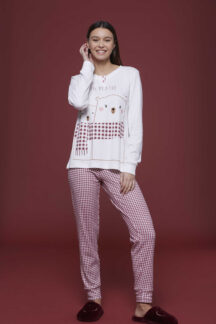 Πυζάμα μπορντό καρό Noidinotte Πυζάμα μπορντό καρό Noidinotte