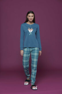 Πιζάμα πετρόλ καρό Noidinotte Πιζάμα πετρόλ καρό Noidinotte