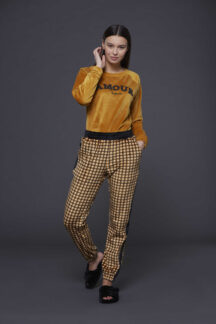 Set homewear mustard βελούδινο Noidinotte