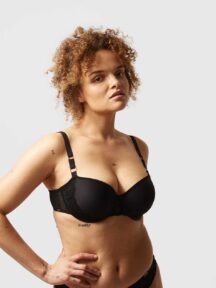 Σουτιέν μπανέλα επένδυση Black Fleurs Chantelle