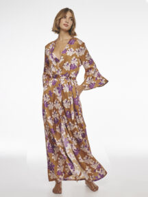 Πυζάμα σατέν floral Lida Lingerie