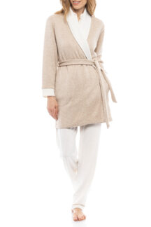 Ρόμπα μπεζ πλεκτή Pink Label