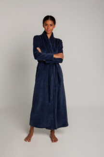 Ρόμπα maxi μπλε fleece Nota Lingerie Ρόμπα maxi μπλε fleece Nota Lingerie