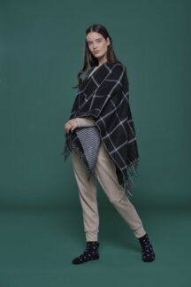 Κάπα μαύρη λευκή fleece Noidinotte Κάπα μαύρη λευκή fleece Noidinotte